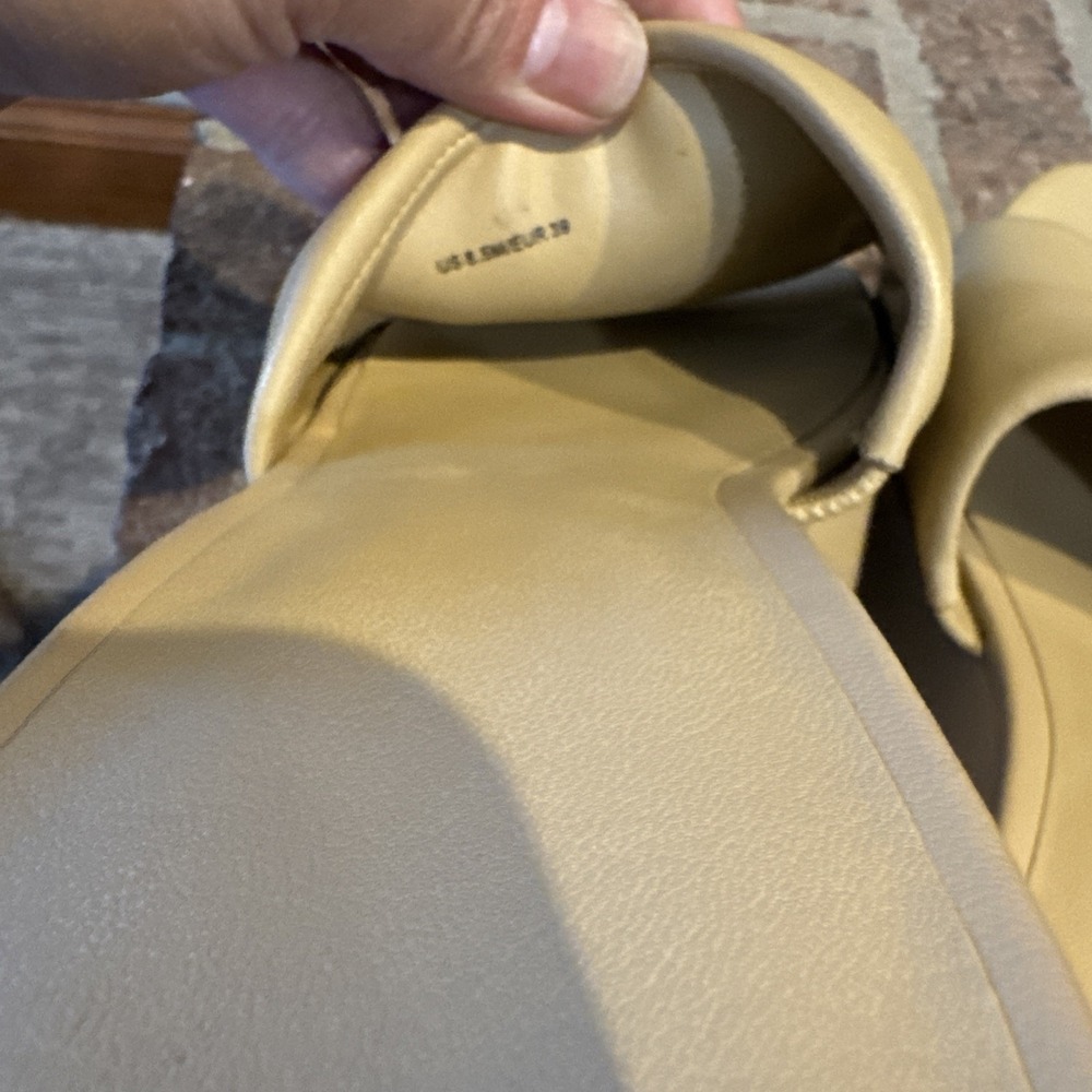 Vince Womens Margo Slip On Chunky Platform Block Heel Sandal Size 8.5 Tan #175 - Picture 16 of 16